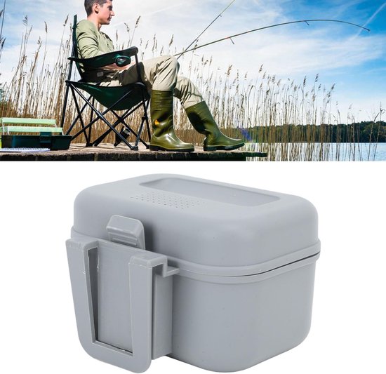 Allecto - Vissen Live Aas Box - Waterdichte Aashouder - Hittebestendige Container - Grijs - 38x38 cm - Ideaal voor Levende Aas - Perfect voor Henge.. van Allecto — afbeelding 5