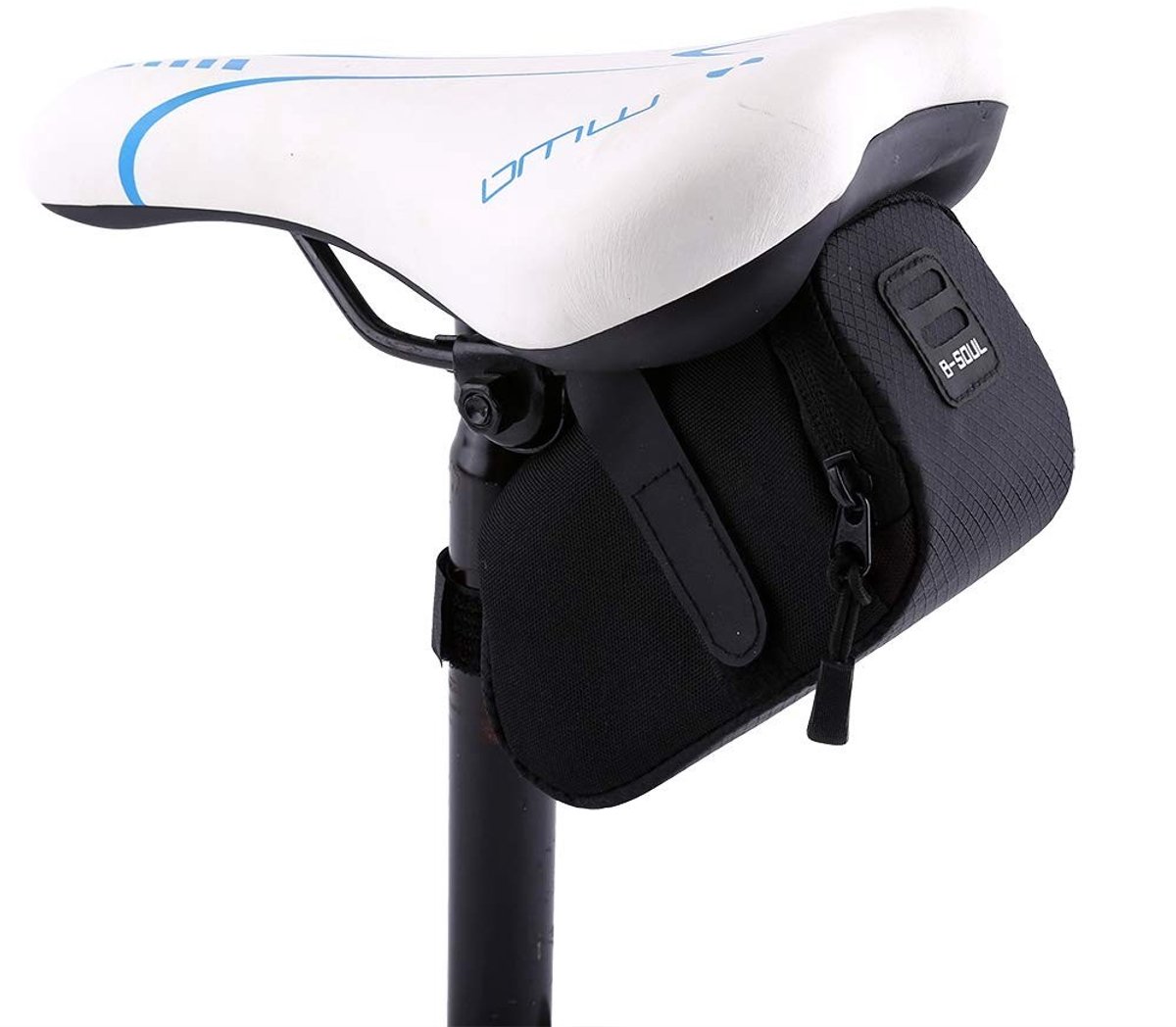 aladdien - Sac de Selle de Vélo - Waterdicht - Compact en stevig - Zwart - Fietstas - Geschikt voor mountainbikes - 15x7x7cm