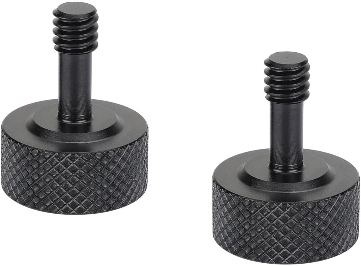 Allecto - Knurled Schroeven - Set van 2 - Voor DSLR Camera Cage - Accessoires - Ideaal voor filmproductie - Hoogwaardige kwaliteit - Geschikt voor ..