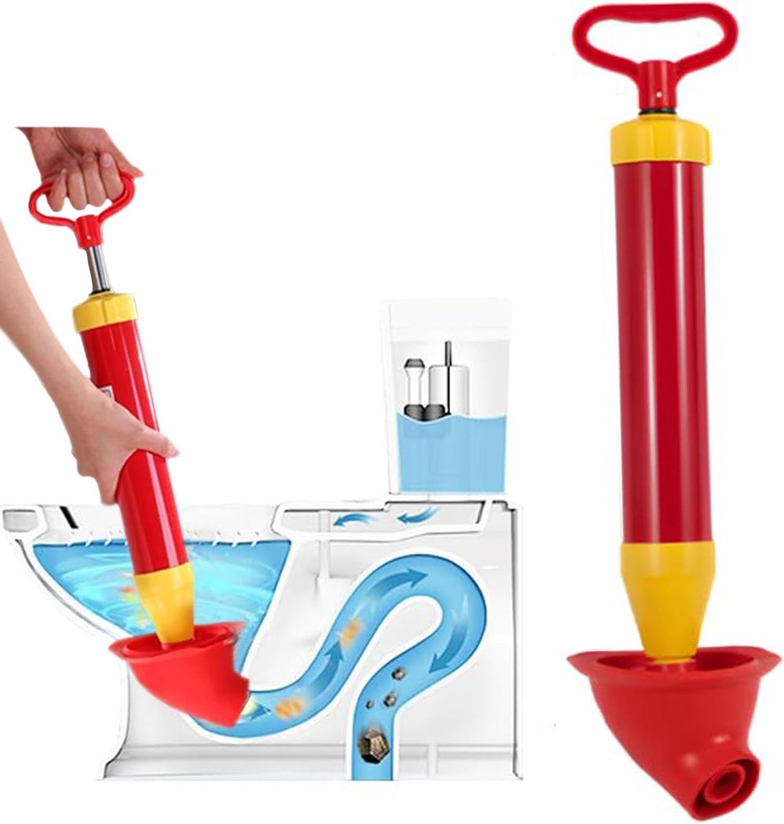 Effectieve Ontstopper voor Toiletten en Afvoeren - Snelle Ontstopservice voor Verstopte Afvoeren en Sinks met Sifon Reiniging