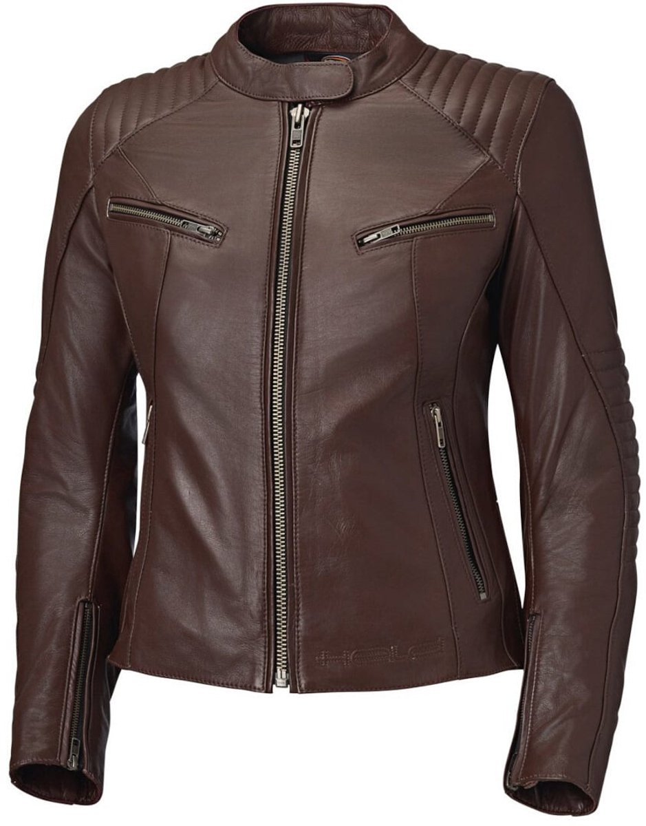 Held Robin Dames Dark Bruin Leren Motorjas - Jas