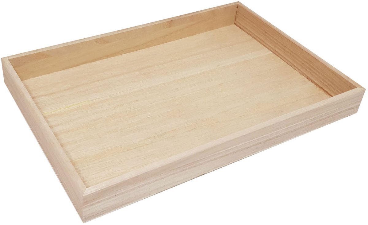 Houten Frame recht 30,6x20,5x3,2cm 30,6x20,5x3,2cm paulownia (05-24)