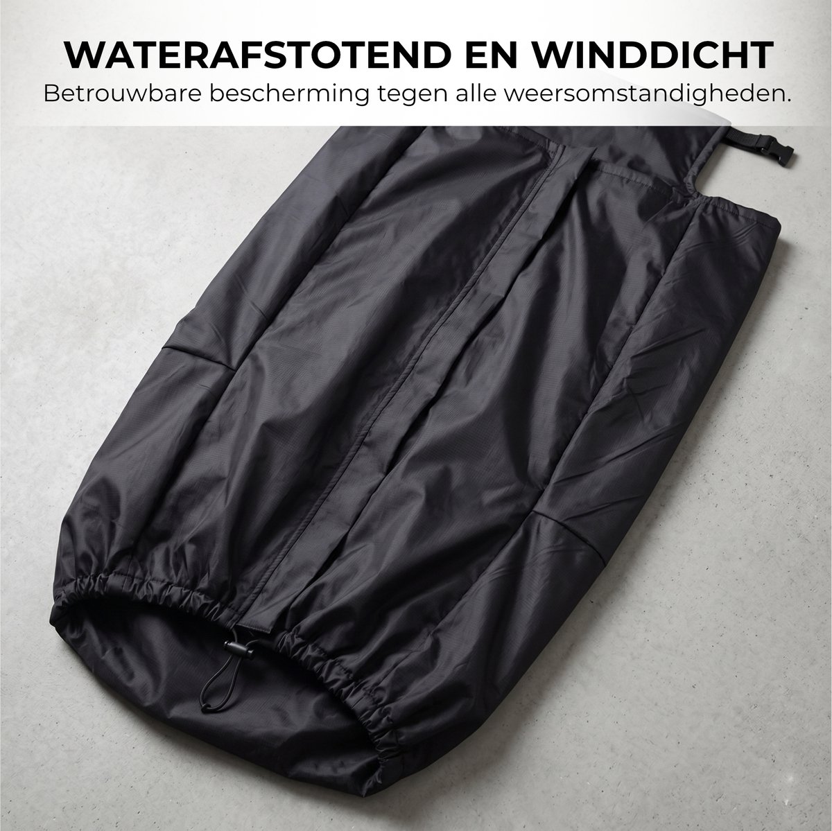 Somstyle Fleece Gevoerde Rolstoel Beenhoes - Rolstoel Deken Voetenzak - Met Binnenzak & Rits - Waterdicht & Warm - Zwart – foto 3