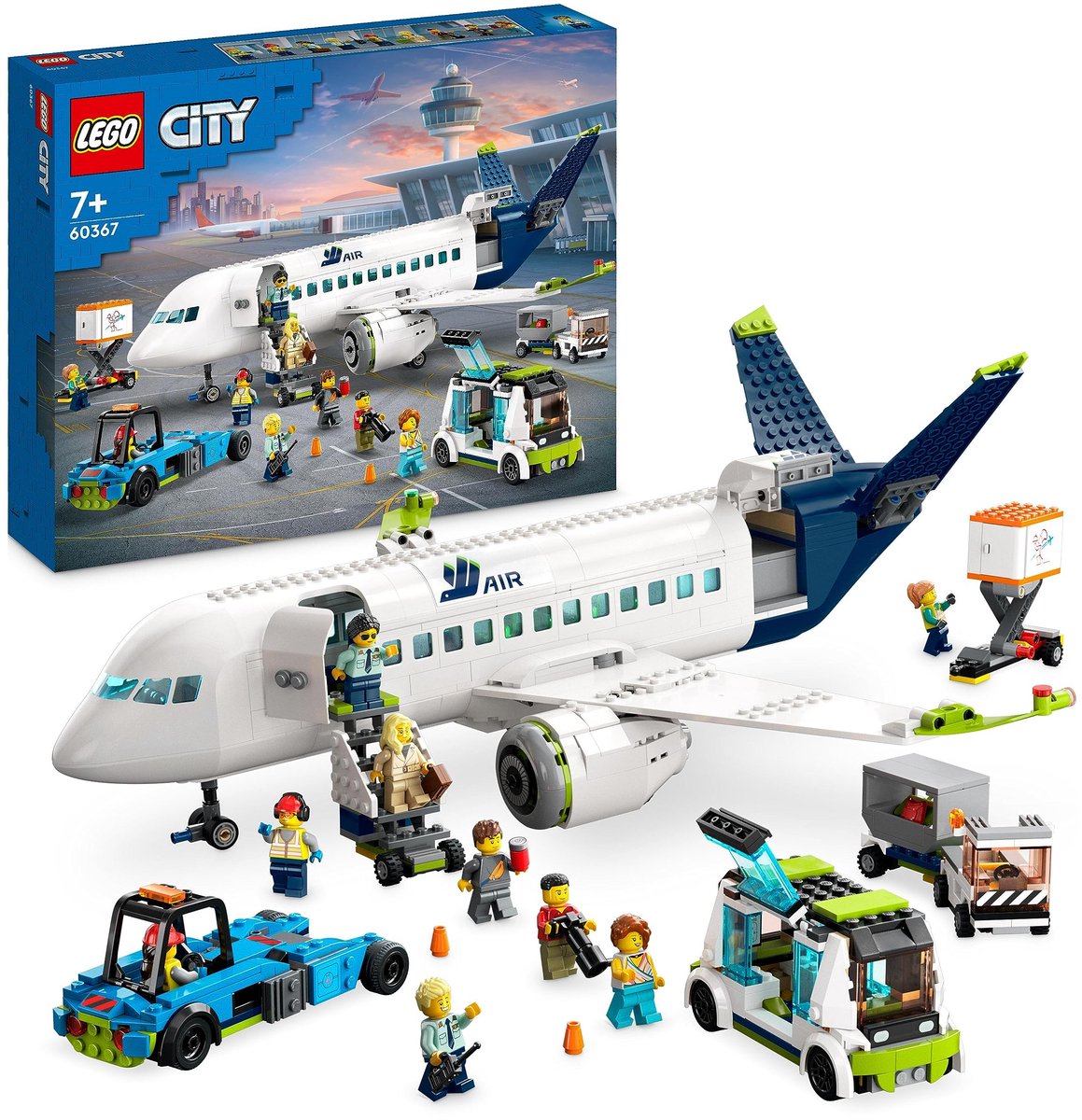 LEGO City Passagiersvliegtuig Vliegtuig Speelgoed Set - 60367 — afbeelding 12