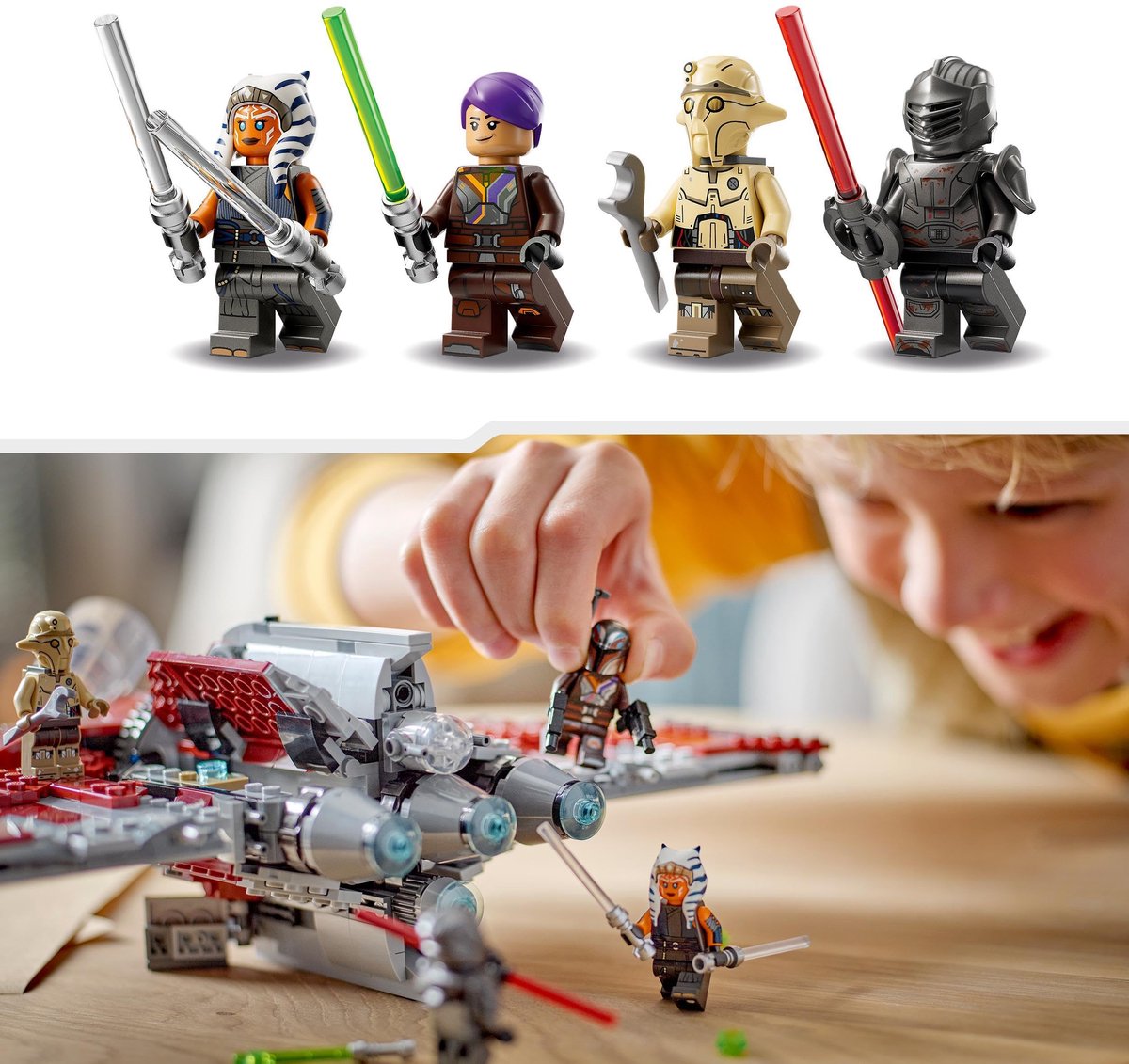 LEGO Star Wars Ahsoka Tano's T-6 Jedi shuttle Bouwbaar Ruimteschip - 75362 — afbeelding 10