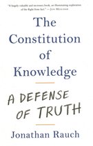 Boek "The Constitution of Knowledge: A Defense of Truth" door Jonathan Rauch. De tekst is gedrukt in donkerblauwe en grijze letters op een witte achtergrond.