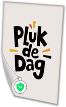 Pluk de Dag minimalistisch ontwerp - Tekst muurdecoratie - Poster typografie - Minimalisme - Wanddecoratie klassiek - Decoratie slaapkamer - poster 100x150 cm
