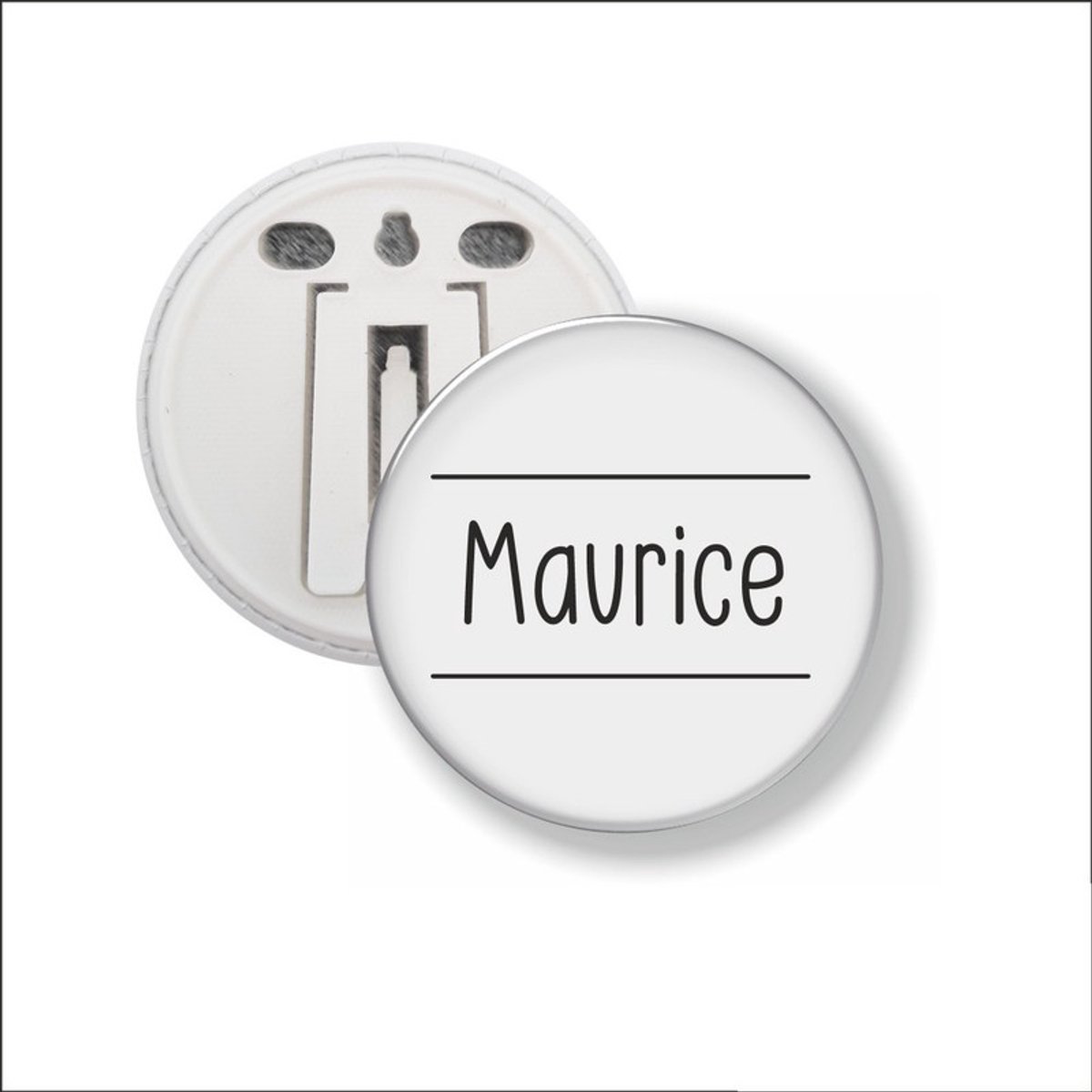 Button Met Clip 58 MM - Maurice