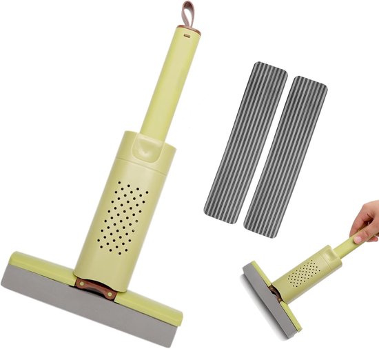 CleanHex Mini Dweil - Raamwisser - Mop - Raamwasser -Geschikt Voor in Huis en in de Auto