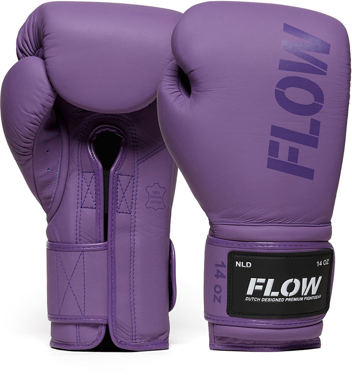Flow - Challenge Bokshandschoenen - Echt Leer - Paars 12 oz