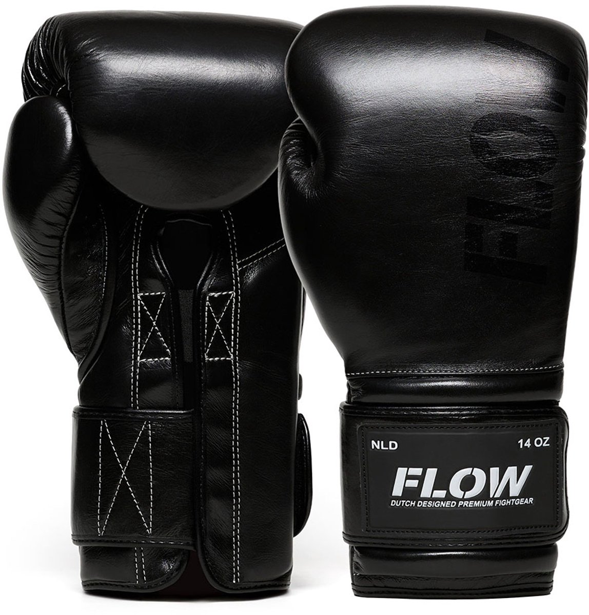 Flow - Challenge Bokshandschoenen - Echt Leer - Zwart 12 oz