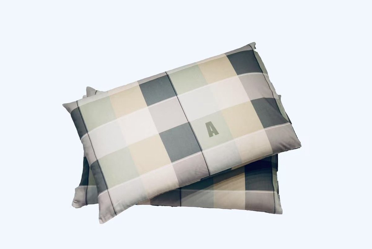 Jaquet Bedding Katoenen Kussensloop – Geruit Design ‘Groene Tijden’ – 100% Katoen – 60x70cm-Groen