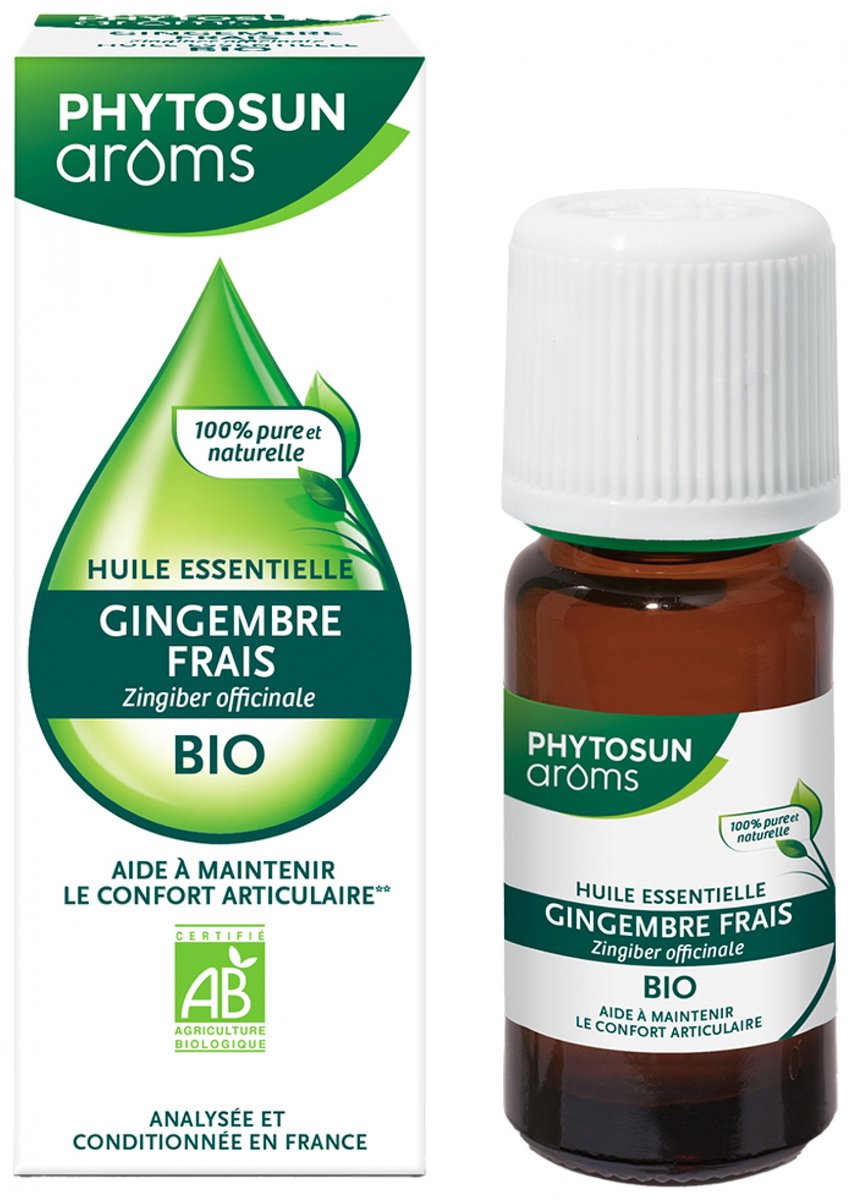 Phytosun Arôms Etherische Olie van Verse Gember (Zingiber Officinale) Organisch 5 ml