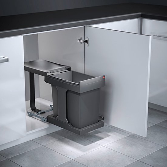 Hailo Tandem-Rb - Inbouw Prullenbak - 36 Liter - Afvalemmer Keuken