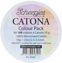 Label Scheepjes Catona Colour Pack 109 kleuren, 10g, 100% gemerceriseerd katoen.