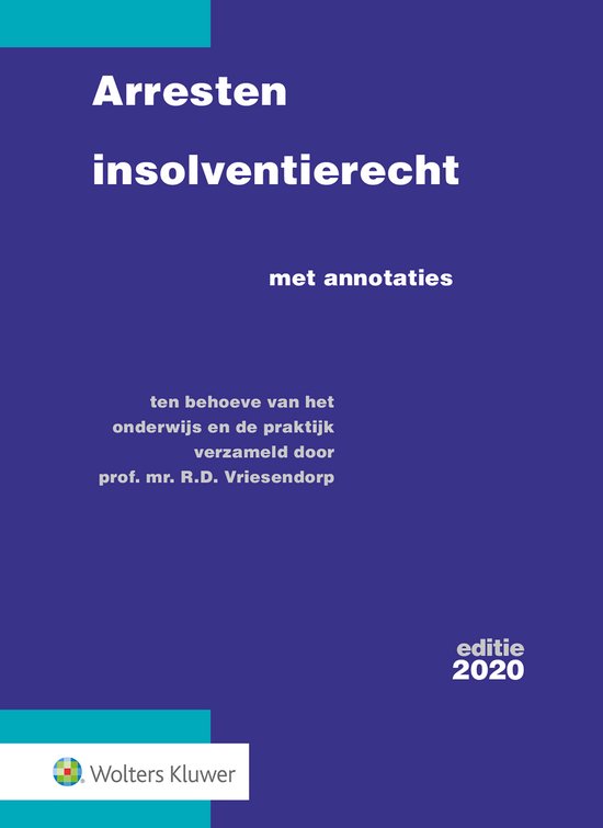 Arresten insolventierecht 2020 - cover