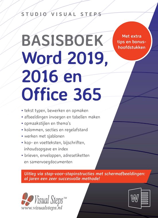 Basisboek Word 2019, 2016 en Office 365 - cover