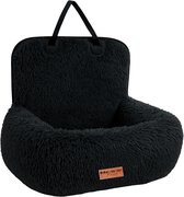 Siège d'auto pour chien Deluxe Backseat - Panier pour chien avec sangle de sécurité - Panier de voiture pour chien - Siège pour chien - Grand chien - Zwart - Taille M