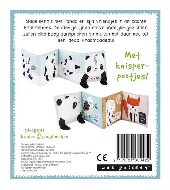 Wee Gallery - Knuffelboekje Panda