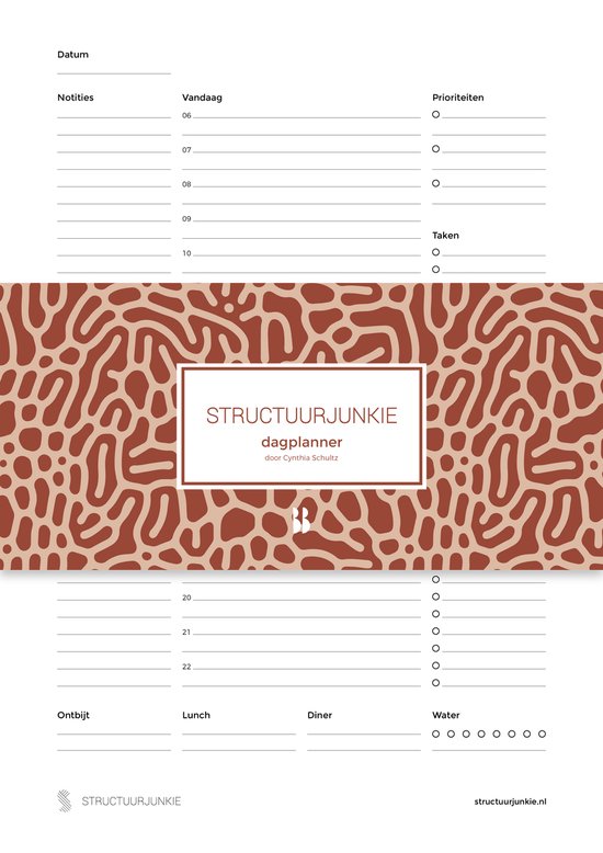 De Structuurjunkie Dagplanner - ongedateerd