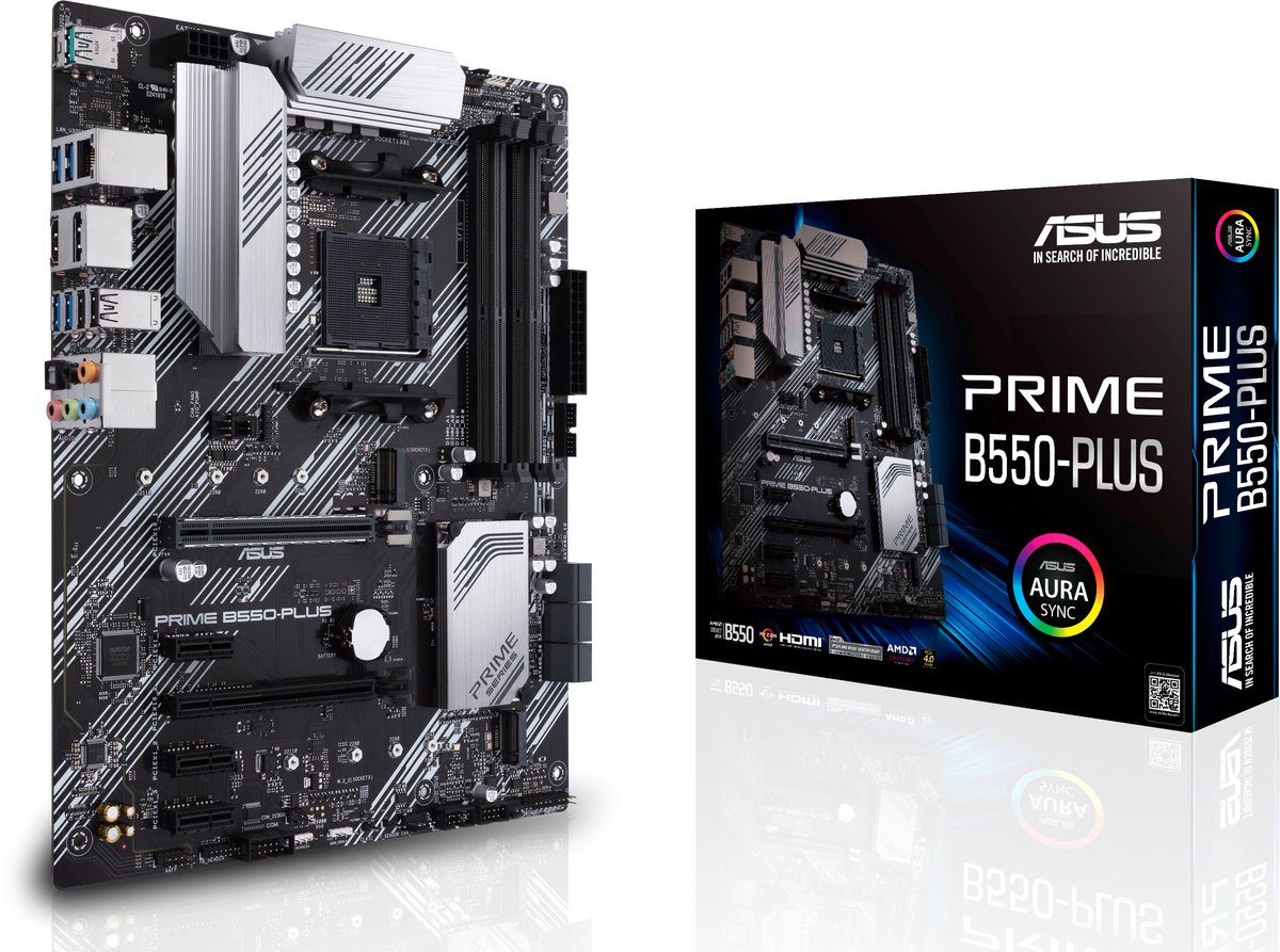Asus Prime B550-Plus - Moederbord - Socket Am4 - Atx - Amd B550 Chipset