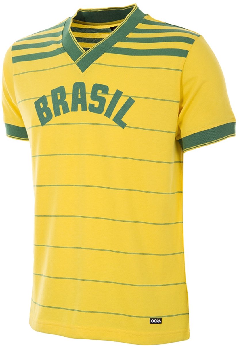 COPA - Brazilië 1984 Retro Voetbalshirt - Heren - Geel - XXL