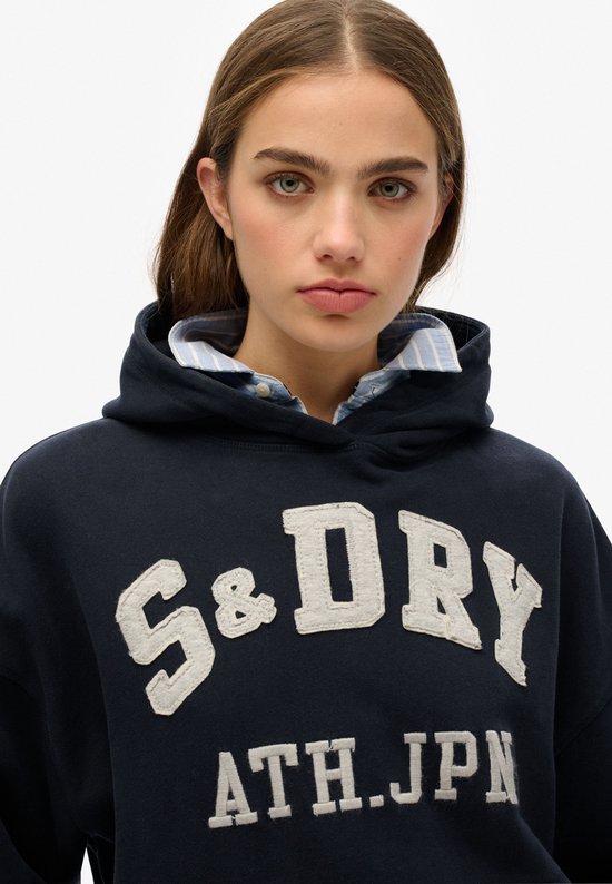 Superdry - Sweat à capuche Athletic Essentials avec application et coupe ample - Femme - Sweats à capuche