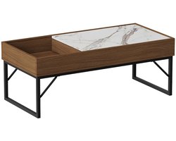 Vicco Lunero Salontafel – 105 x 50 cm Walnoot