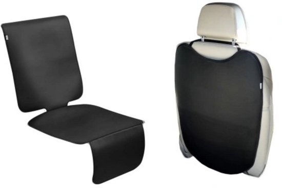 Carpassion Autostoel Beschermer Achterkant + Autostoelhoes - Autostoelhoes - Kick Mat - Voorstoelbeschermer - Stoelbeschermer Auto - Zwart van Carpassion — afbeelding 2
