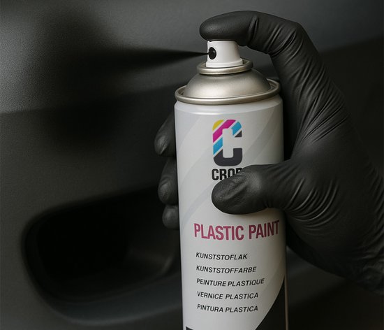 Peinture Plastique CROP NOIR MAT bombe aérosol 400ml