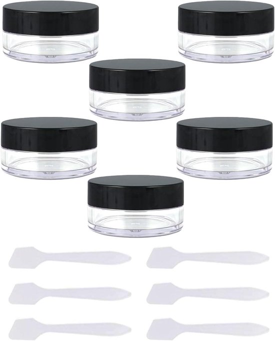 40 Kleine Probendöschen Mit Deckel – 5 Ml, 8 Farben, Ideal Für Creme, Glitzer & Make-up