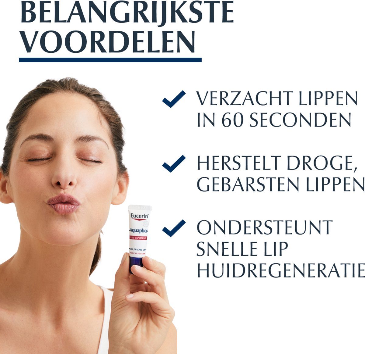 Eucerin Aquaphor SOS Lippenbalsem - Lip Balm - Hydrateert de Droge en Gebarsten Lippen - Ongeparfumeerd - 10 ml — cadeau in Cadeau-ideeën - foto 6