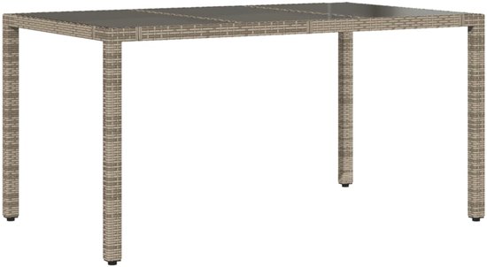 3-delige Tuinset poly rattan grijs kopen