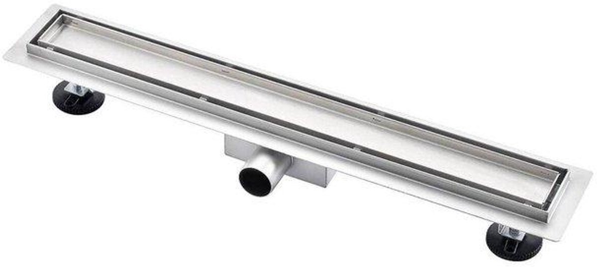 FugaFlow Anta douchegoot - 70 cm - Met tegelrooster - Met vloerflens - RVS