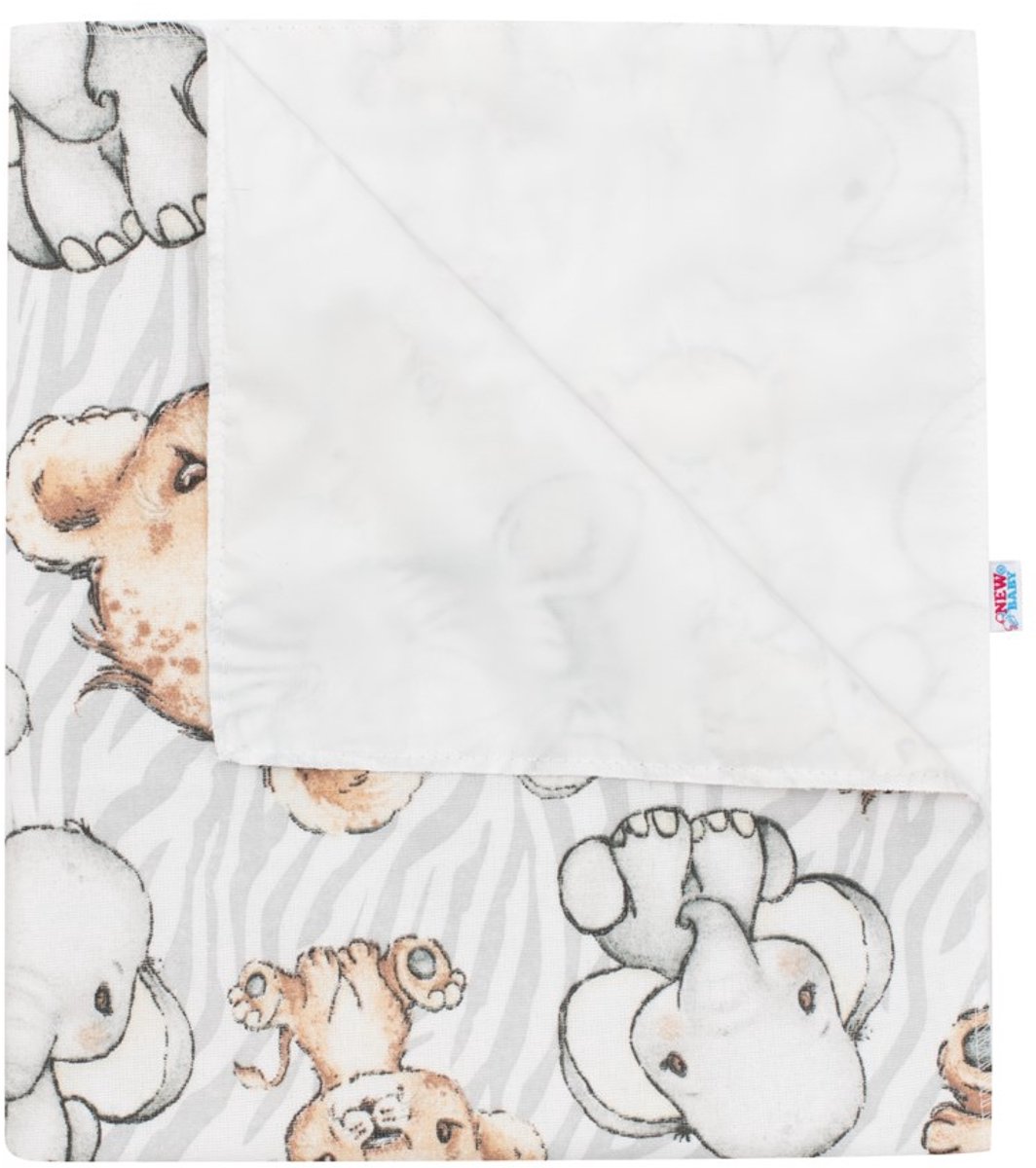 New Baby - Hydrofiele luier - Grijze flanellen luier 57 x 47 cm - babydoek - aankleedmatje - verschoningsmatje - katoen - absorberend - ademend