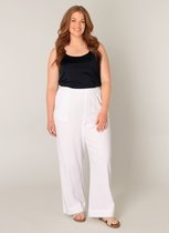 BASE LEVEL CURVY Yula Pants - Natural White - maat 0(46)