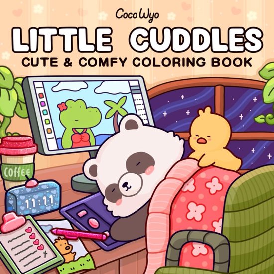 Little Cuddles - Cute & Comfy Coloring Book - Coco Wyo - Kleurboek voor ...