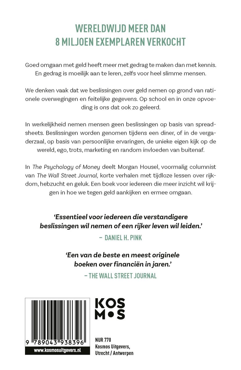 The Psychology of Money - back cover