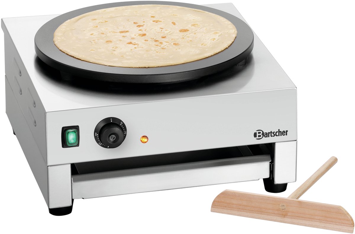 Bartscher Crêpe-bakplaat 1CP400 - Ø 40cm - 230V - 450x510x245mm