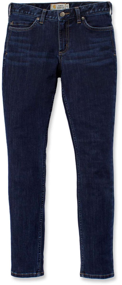 Carhartt Damesjeans Slim Fit Layton Skinny Leg Midnight Sky Blaus