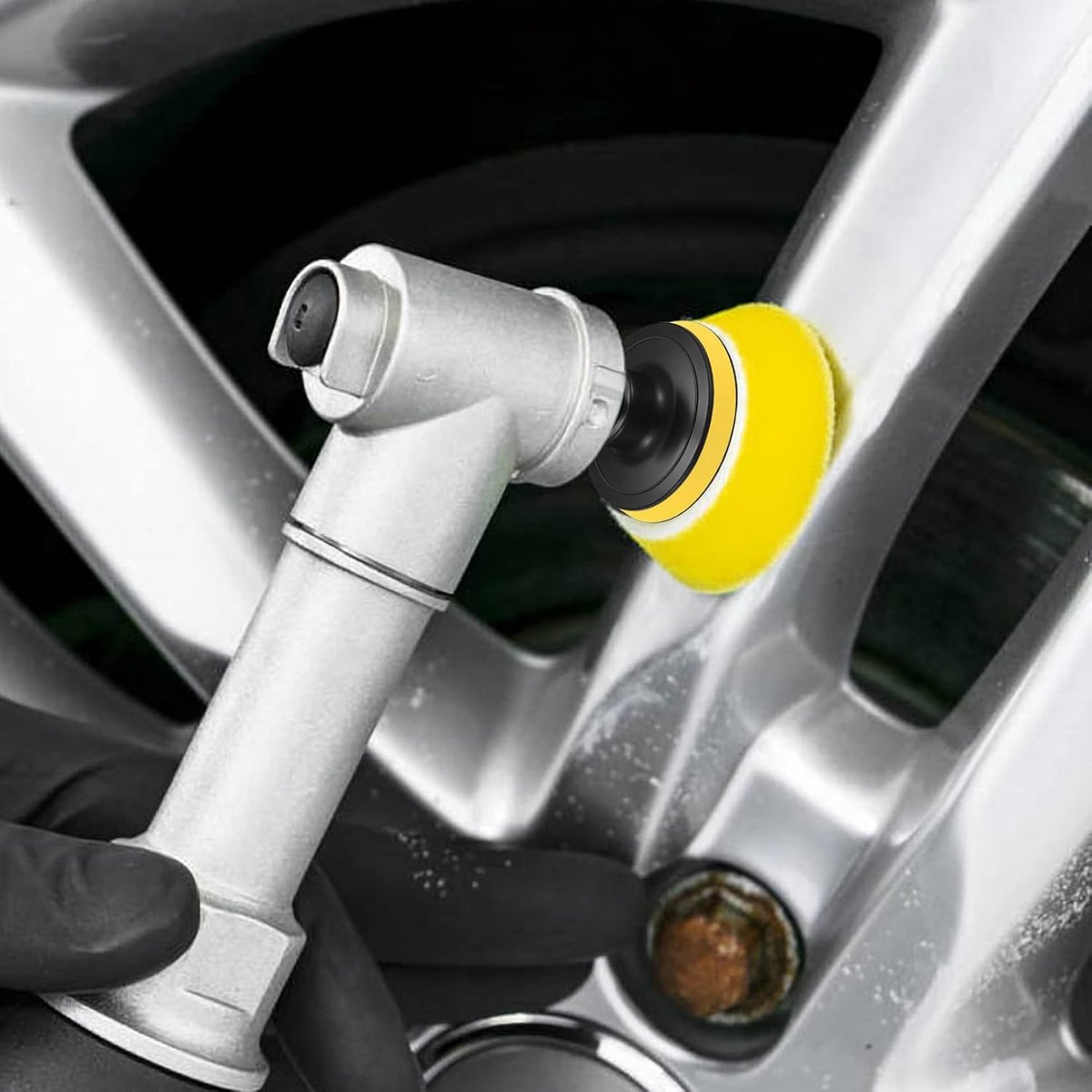 polijstsponzen voor de auto - polijstpad - Apertuur M10-Toepasbare schijfdiameter 80 - autosponzen polijstpads - polijstpads voor accuschroevendraaier - polijstmachine - boormachine polijsten - slijpen - waxen(12stuks ) – foto 3