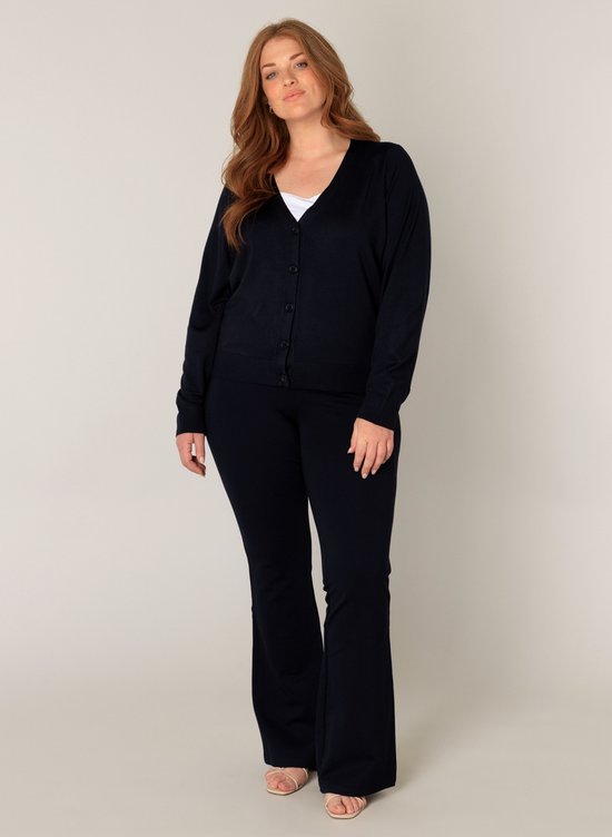 BASE LEVEL CURVY Yvonne Vest - Dark Blue - maat 1(48)