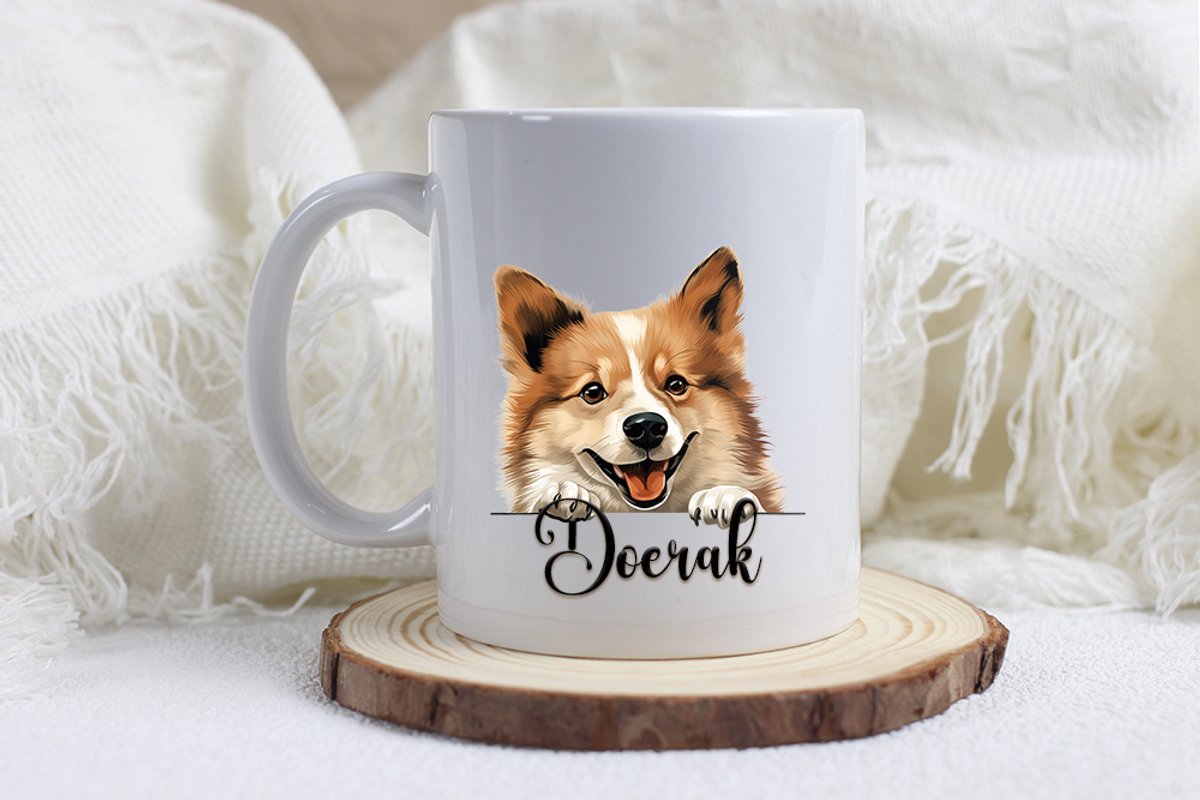 IJslandse hond mok met naam
