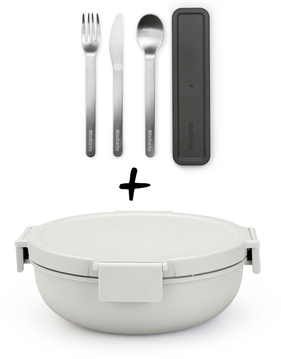 Brabantia Make & Take Bestekset 3-delig Donkergrijs