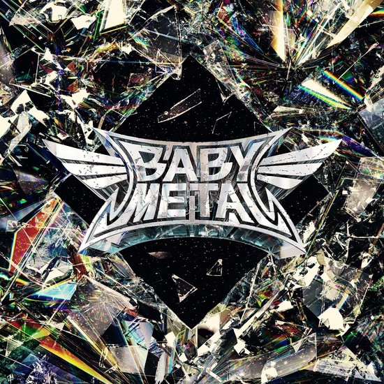 Babymetal Metal Forth LP hoes met gebroken glas effect en zilveren logo.