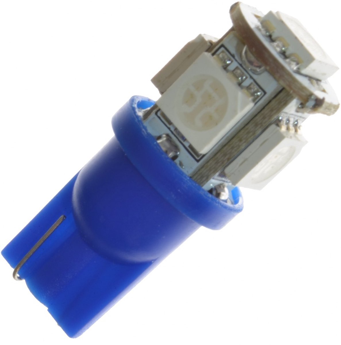 LED lamp - Ledson - 5-Led - T10 / W5W - Blauw - 12V