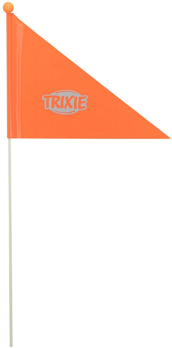 Trixie Vlag voor fietskar oranje 2 delig 120cm