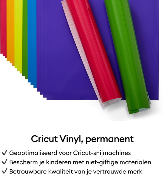 Rol paarse, rode en groene vinylfolie, met een rol rood en groen op de voorgrond.