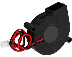 Borstelloze Ventilator 24V 3000 Rpm 5015 Ventilator 24V Zwart 50 * 15Mm Blow Radial Cooling Fan Turbofan Cooler Kit Accessoires Voor 3D Printer Dc 24V (24V)