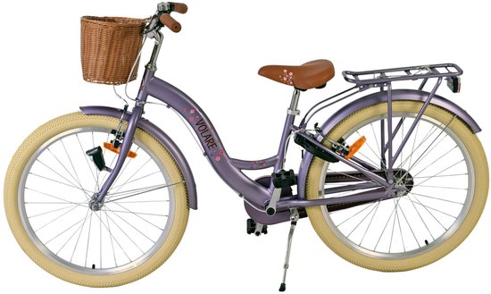 Volare Blossom Kinderfiets - Meisjes - 24 inch - Paars - Twee handremmen